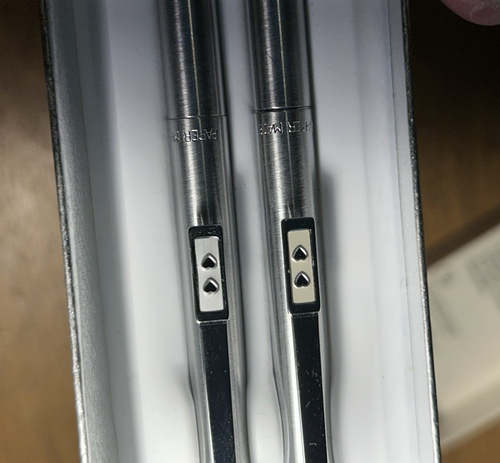1979 PAPER MATE Pen Pencil Set Silver hearts in Box little or no use - Picture 5 of 9