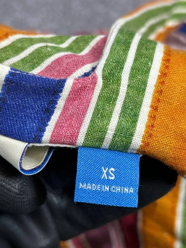 Mameluco Farm Rio para mujer Xs naranja azul verde rosa mezcla de lino envoltura Foto 4 de 4