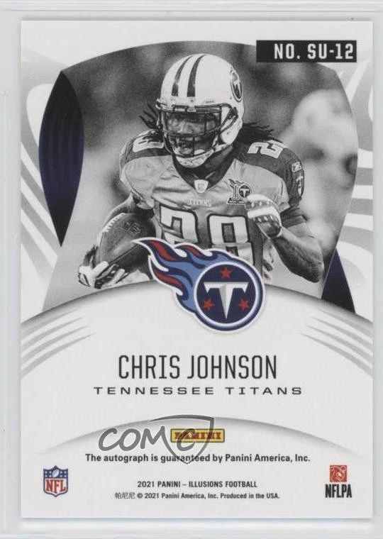 2021 Panini Illusions Superlatives Signs Red /75 Chris Johnson #SU-12 Auto - Image 2 of 2