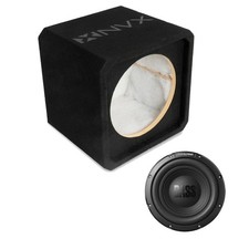 NVX NE121S Single 12" Sealed 3/4" MDF Subwoofer Enclosure w/12" Car Subwoofer