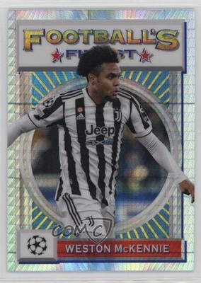 2021 Topps Finest Flashbacks UEFA Champions League /35 Weston McKennie #41 8d2