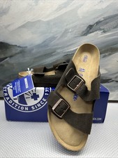 Birkenstock Arizona Soft Footbed Suede Leather Sandals - Mocha