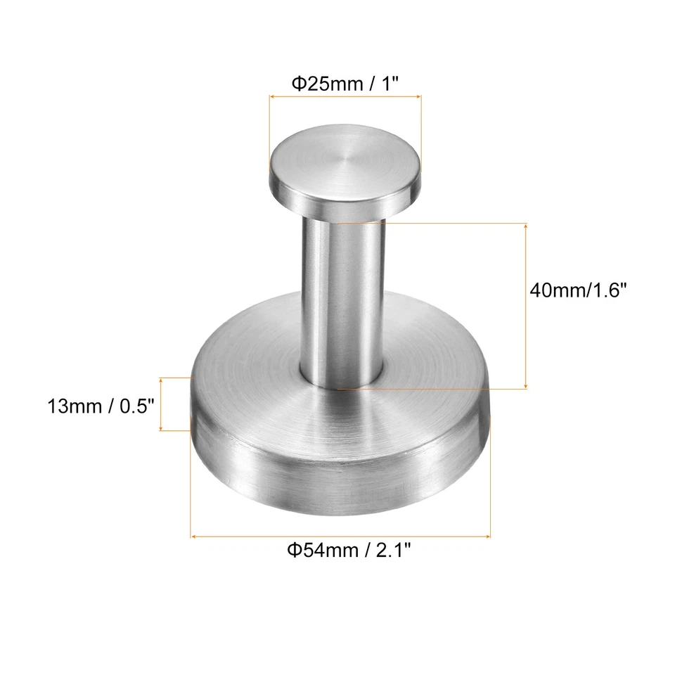 Towel Hooks for Hanging, 2Pack 304 Stainless Steel T-Shape Mounted Hanger,Silver - Image 2 of 4