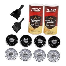 Shuffleboard Pucks/Shuffleboard Sand Wax, 2x14oz 2-1/8   53mm black grey 