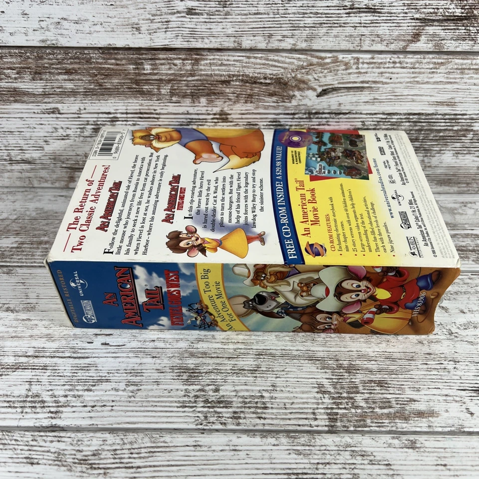 An American Tail(Used) & Fievel Goes West(NEW/NIB) (2 VHS Set) - Image 3 of 4