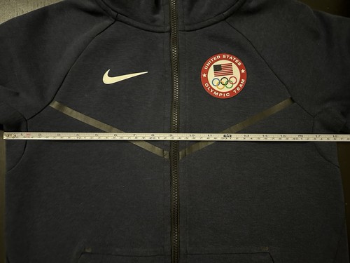 Nike Tech Fleece Full Zip Hoodie Jacket USA Olympic Team Youth Size Large Blue - Picture 5 of 8