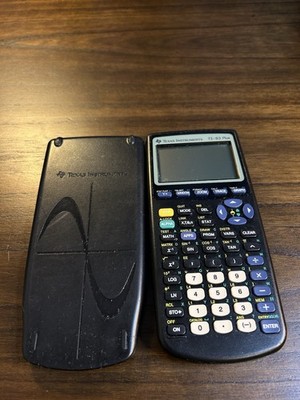 Texas Instruments TI-83 Plus Graphing Calculator With Cover (TESTED/WORKING)