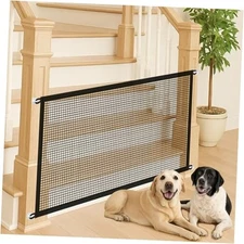 Pet Gate Mesh – No-Drill Easy Install, Good Helper,Portable Folding Dog Small