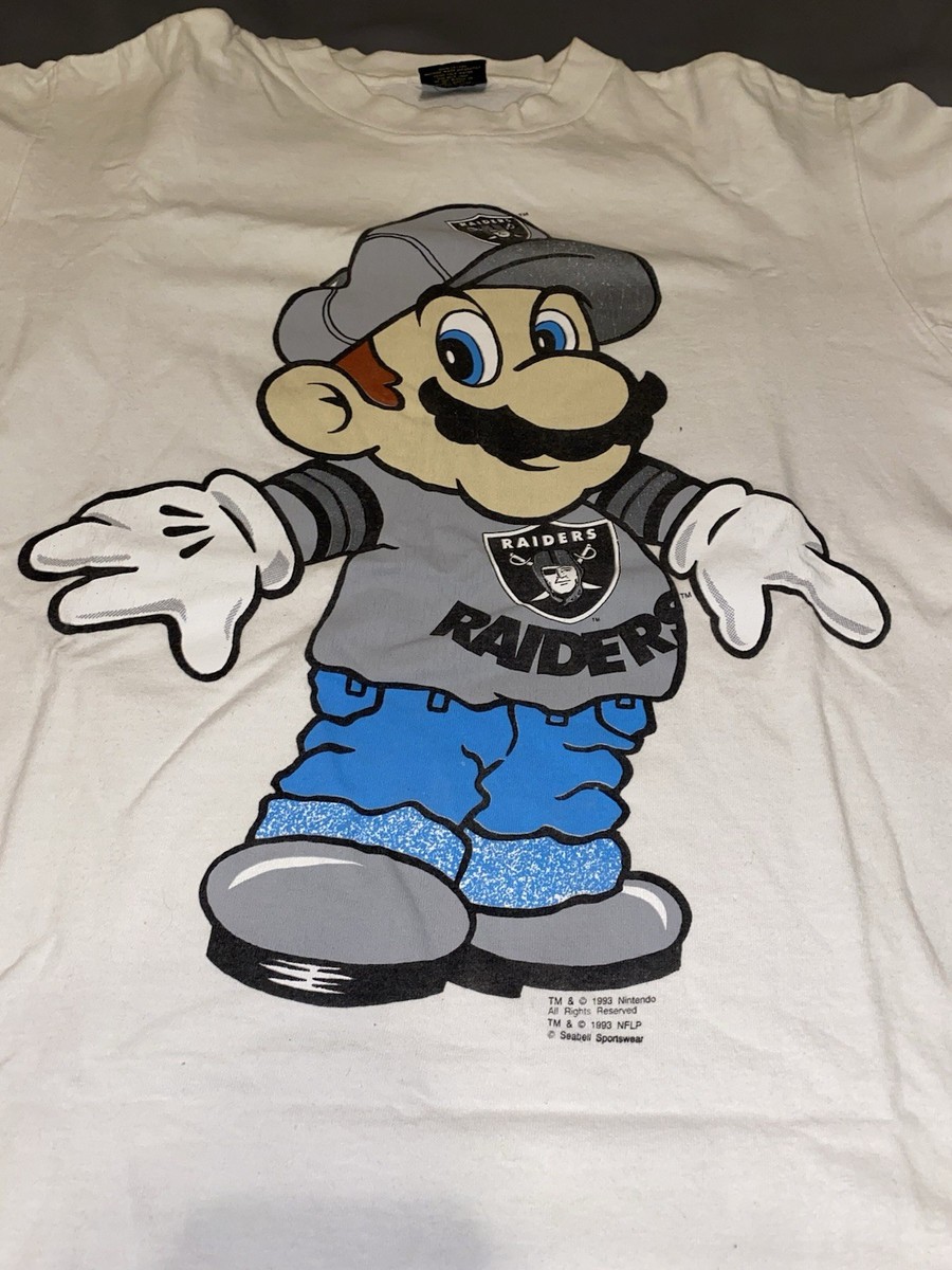 Los Angeles Raiders x Super Mario Vintage T Shirt - Single 