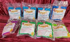 7X New Sealed Spider-Man Happy Meal Toys SUPERHERO COMIC Marvel Lot SEALED NIP