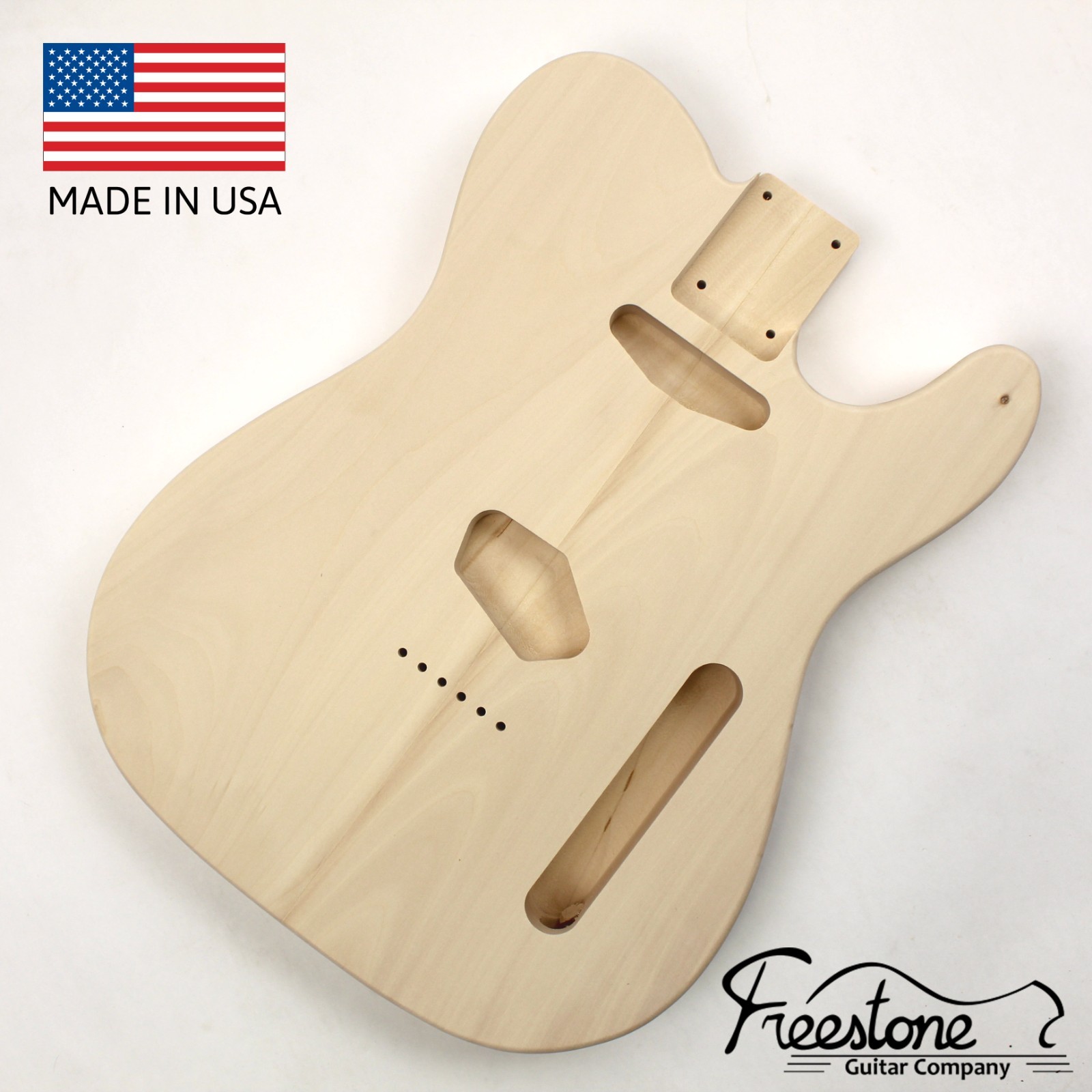 Guitar Body T-Style Basswood Unfinished Standard Routing