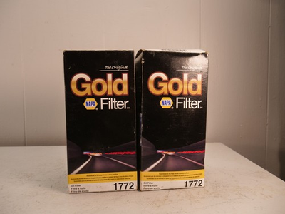 #ad 2 NAPA Gold 1772 Oil Filters USA Made $35.00