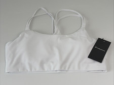 Fabletics Principal Low Impact Bra Classic White Size Medium