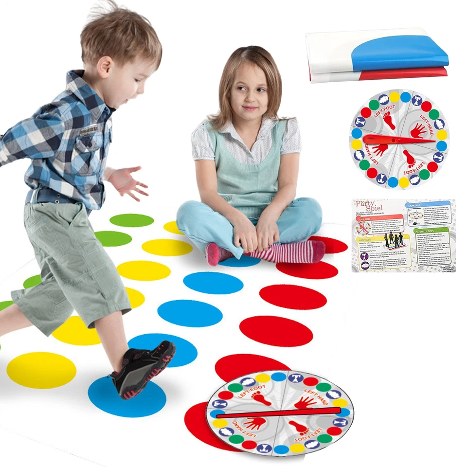 Divertidos juegos de mesa al aire libre Twisters interior torciendo el cuerpo para niños juguete para adultos Foto 4 de 4