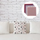 6 Pcs Craft Fabric Bundle Patchwork Sheet American Flag Material DIY