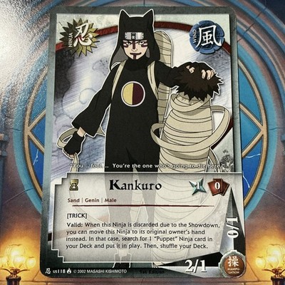 Naruto CCG Kankuro #US118 Regular LP 1st Edition | eBay