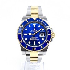 Rolex Rolex Submariner 116613LB Box and Papers 2016 Blue 18K Gold and Steel Full Set