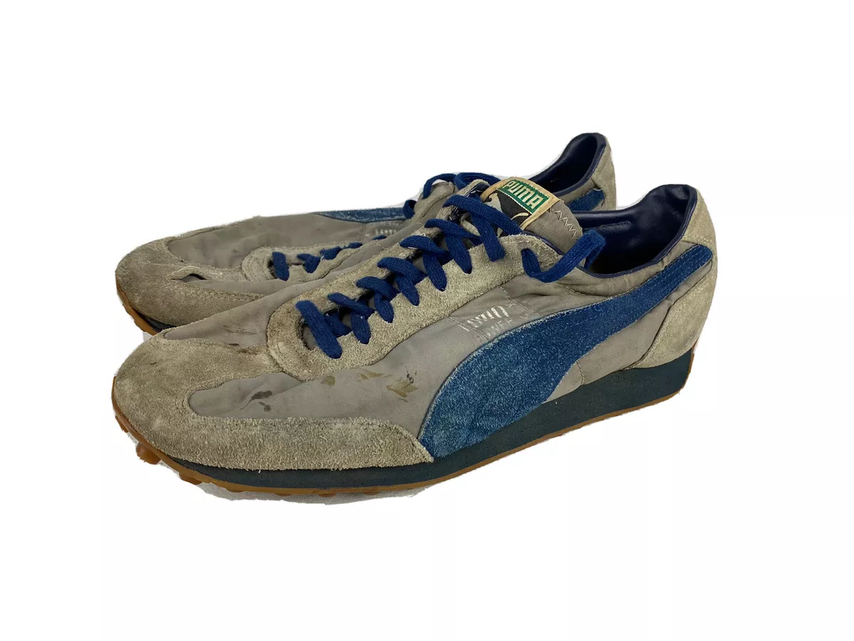 Vintage Puma Cat Shoes Trainers Men&#039;s SZ 10? Suede 70s Rare Blue Running | eBay