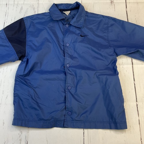 Vintage Nike Jacket Windbreaker Snap Front Training Youth Retro 90s Swoosh Sz S - Picture 6 of 13