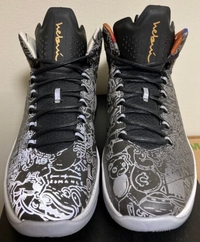 Nike Jordan Melo M11 *Hebru Brantley Signed* size 10 NEW 814286-050 - Picture 2 of 4