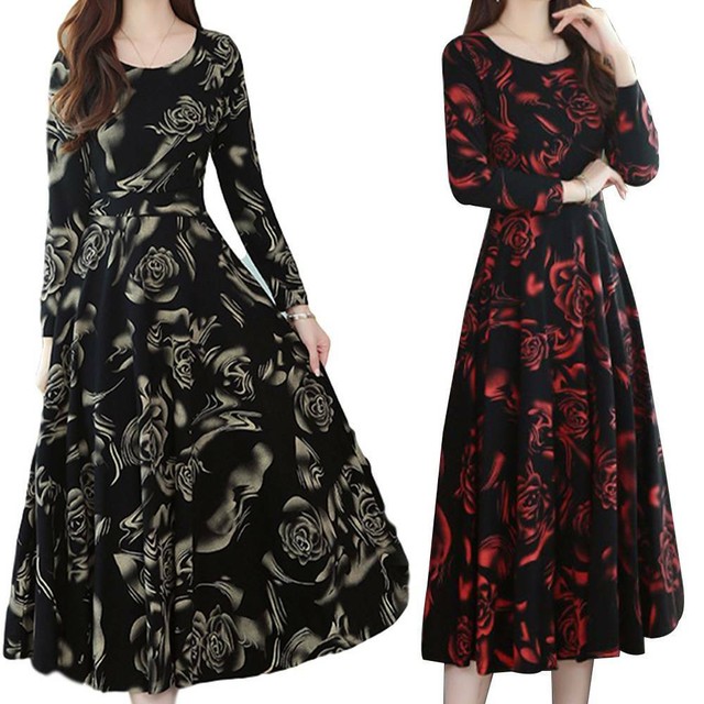 orange silky long sleeve panelled dress