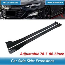 Car Side Skirt Extension Rocker Panel Lip Glossy Black For Chrysler 300s 300c Us