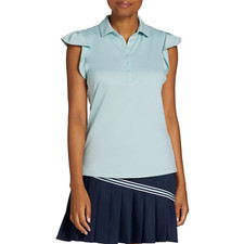NWT Walter Hagen Women's Clubhouse Flutter Sleeve Cyan Glass Size Medium