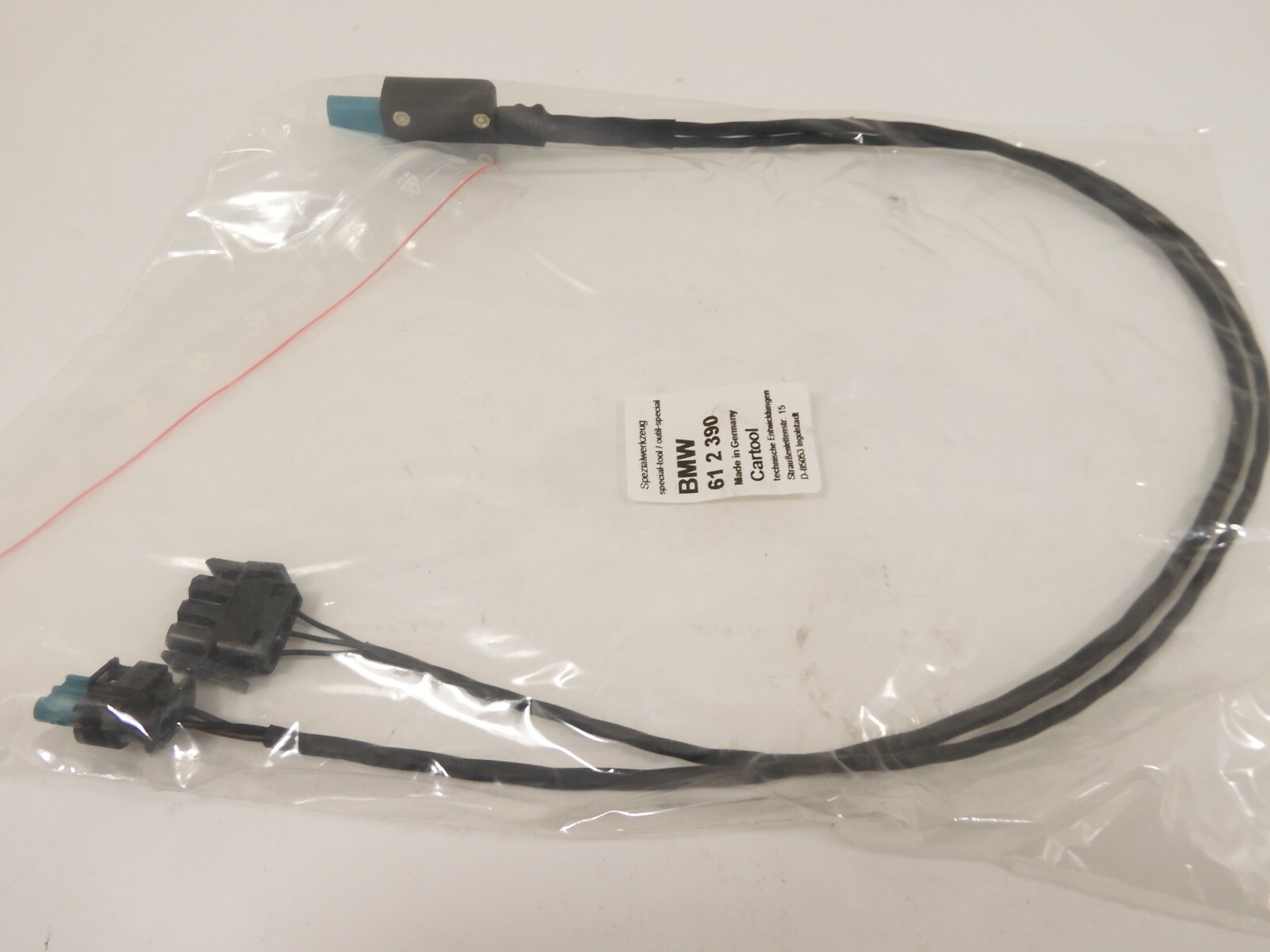 12) Orig. BMW Special Tool 612390 3-pin 33300494881 adapter cable 