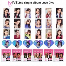 IVE 2nd Single Album Love Dive Official Photocard Hologram Card Sticker KPOP
