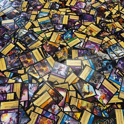 1000 LORCANA TCG CARDS  RANDOM MIXED MINT  GREAT STARTER SET BULK JOB LOT DISNEY