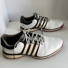 Adidas Tour 360 Boost Soft Spike Golf Shoes Mens Size 11 White / Black EVN791001