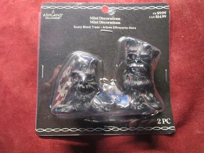 Ashland Halloween Tiny Treasures, Scary Black Trees  2024  NEW