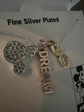 Disney Mickey fine silver plated necklace