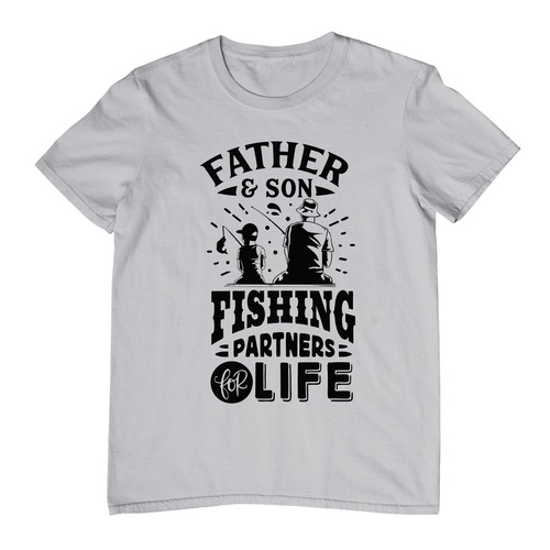 Father and Son Fishing Adventure t-shirt - Funny and Heartwarming! 100% Cotton, - Picture 12 of 90