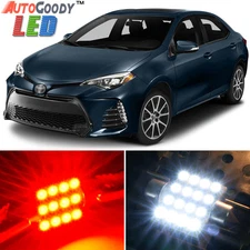 8 x Premium Red LED Lights Interior Package Kit for Toyota Corolla 2000-2019