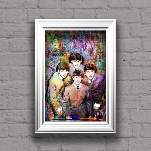 Beatles Poster 24x36 Zoll Kunst George Paul John Ringo Beatles 1960er Poster kostenloser Versand - Bild 2 von 9