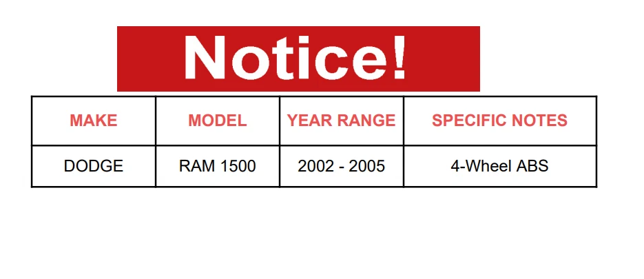 Conjunto de buje de cojinete de rueda delantera con ABS para Dodge Ram 1500 2002 2003 2004 2005 Foto 2 de 4