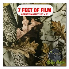 Hydrographic film Dark New Fall Leaves Camo hydro dipping 7' x 20" hydro dip