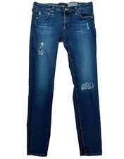 Adriano Goldschmied Women's Super Skinny Ankle Legging Denim Jeans Blue Size 28R
