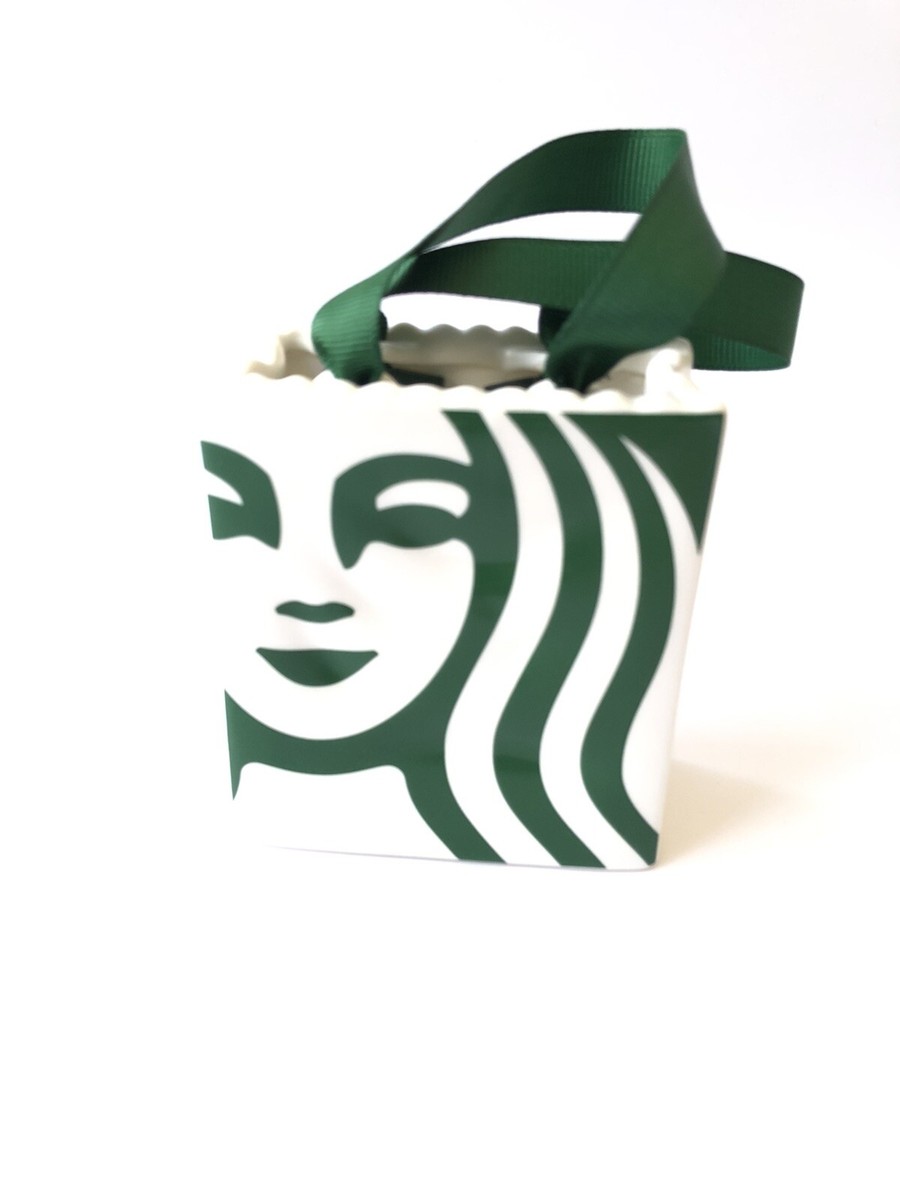 Starbucks 2019 Ceramic Gift Card Holder Tote Holiday Christmas