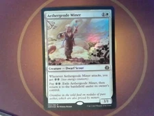 Foil Aethergeode Miner Prerelease - Aether Revolt - Magic the Gathering White