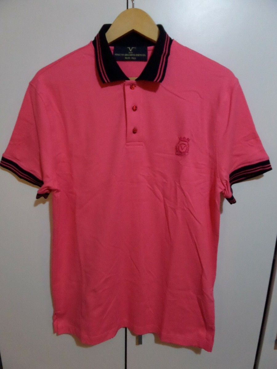 Gianni Versace POLO T-shirt PINK ,Logo NewCollection L Party