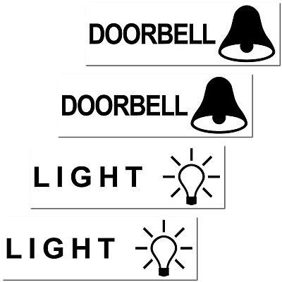 Set Di 4 Adesivi Per Interruttori E Campanelli - Simboli Per Elettrodomestici, 2.5x2.5 Cm - Foto 7