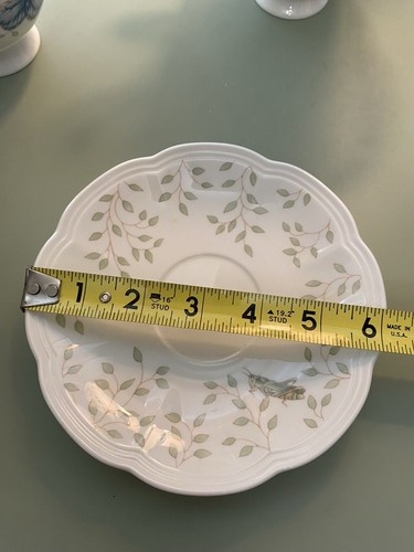 Set of 11 Lenox Butterfly Meadow Footed Coffee Tea Cups & Saucers-22 Pcs Total - Picture 6 of 17