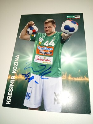 Kresimir Kozina signierte Autogrammkarte - Frisch Auf Göppingen 2017/18