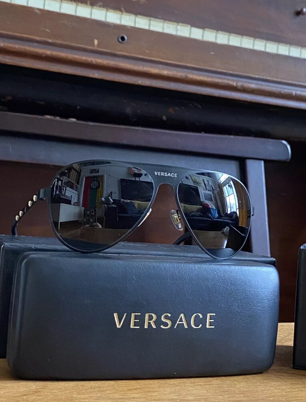 VERSACE AVIATOR SUNGLASSES, VE2189 - 142587-59-image