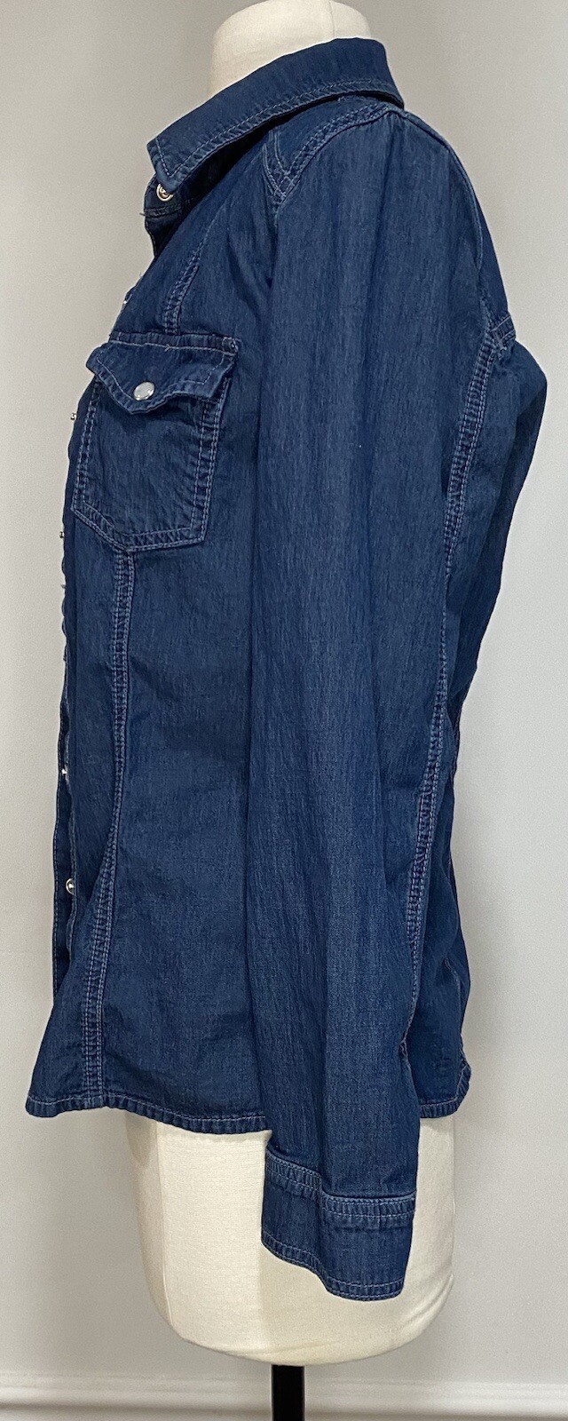 Proportion Petite Conrad C Size 8 Button Up Blue … - image 2