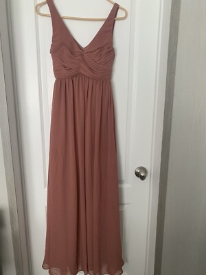 BIRDY GREY Champayne Rose Bridesmaid Dress Size X-Small Maxi                B7-2