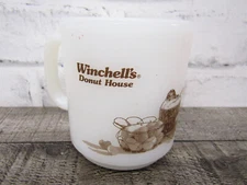 Vintage Winchell's Donut House White Glasbake Coffee Cup Mug