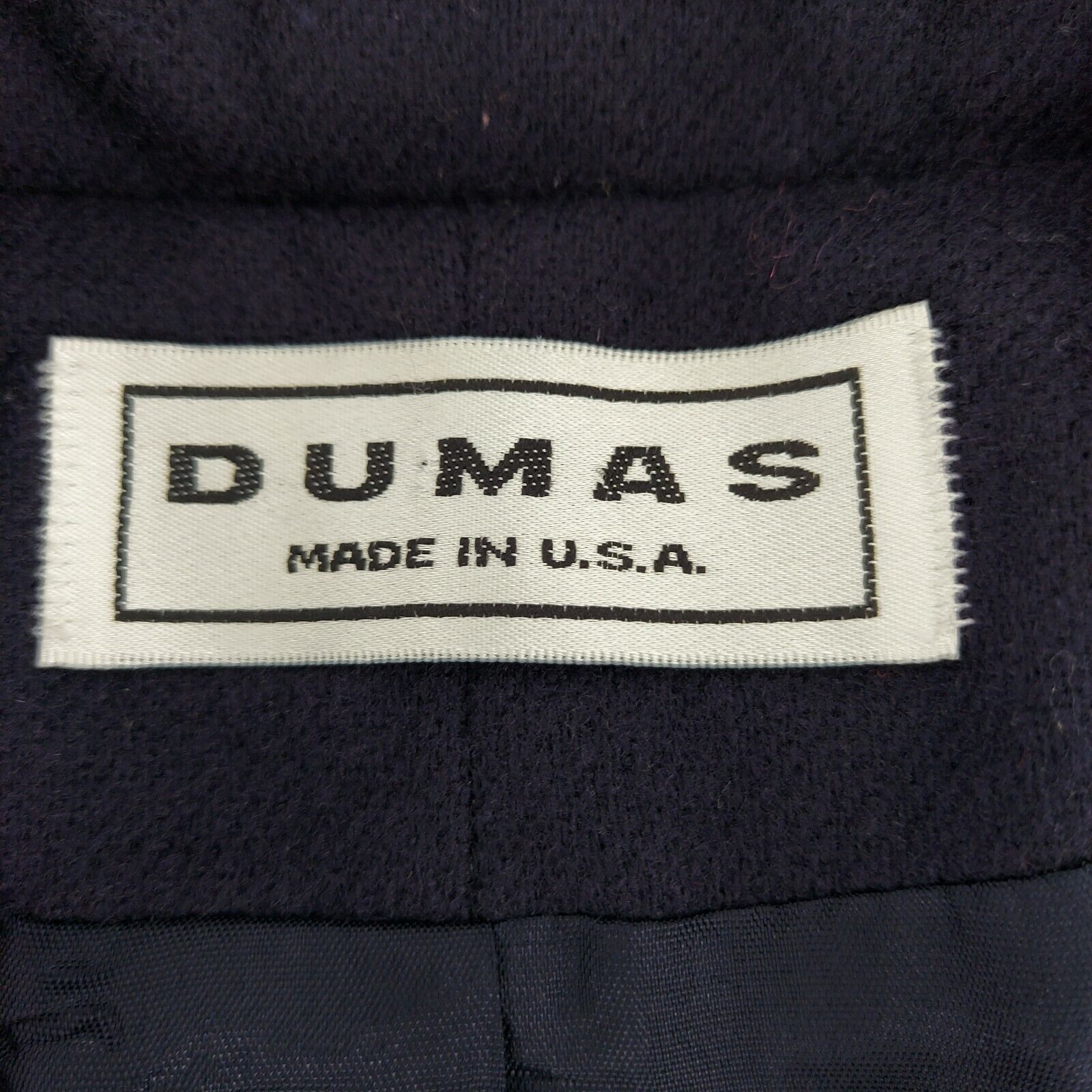 Dumas Vintage 10 Blazer Jacket Dark Purple Double… - image 6